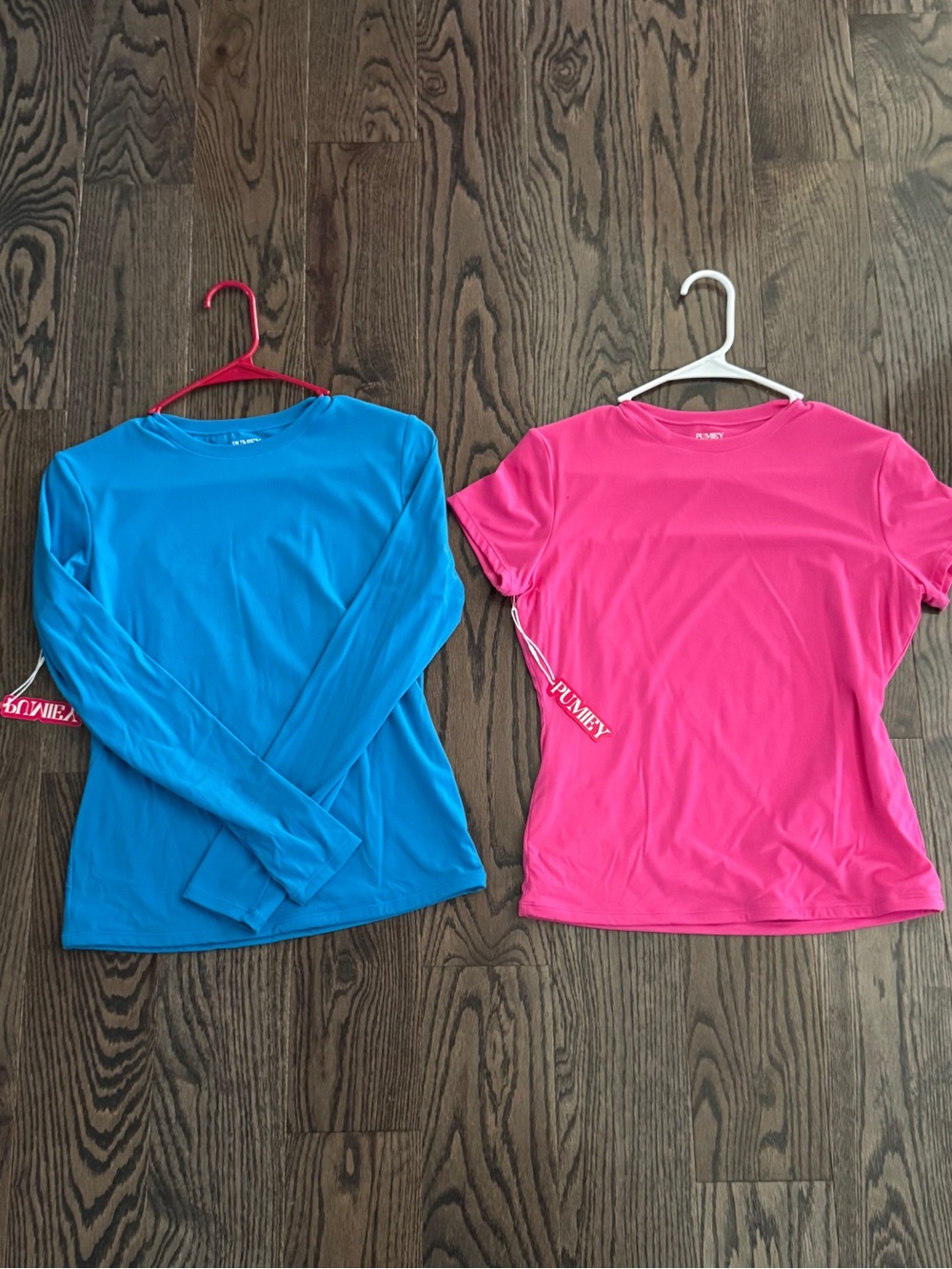 TWO (2) PUMIEY pink and blue shirts Size LARGE BRAND NEW #pumiey